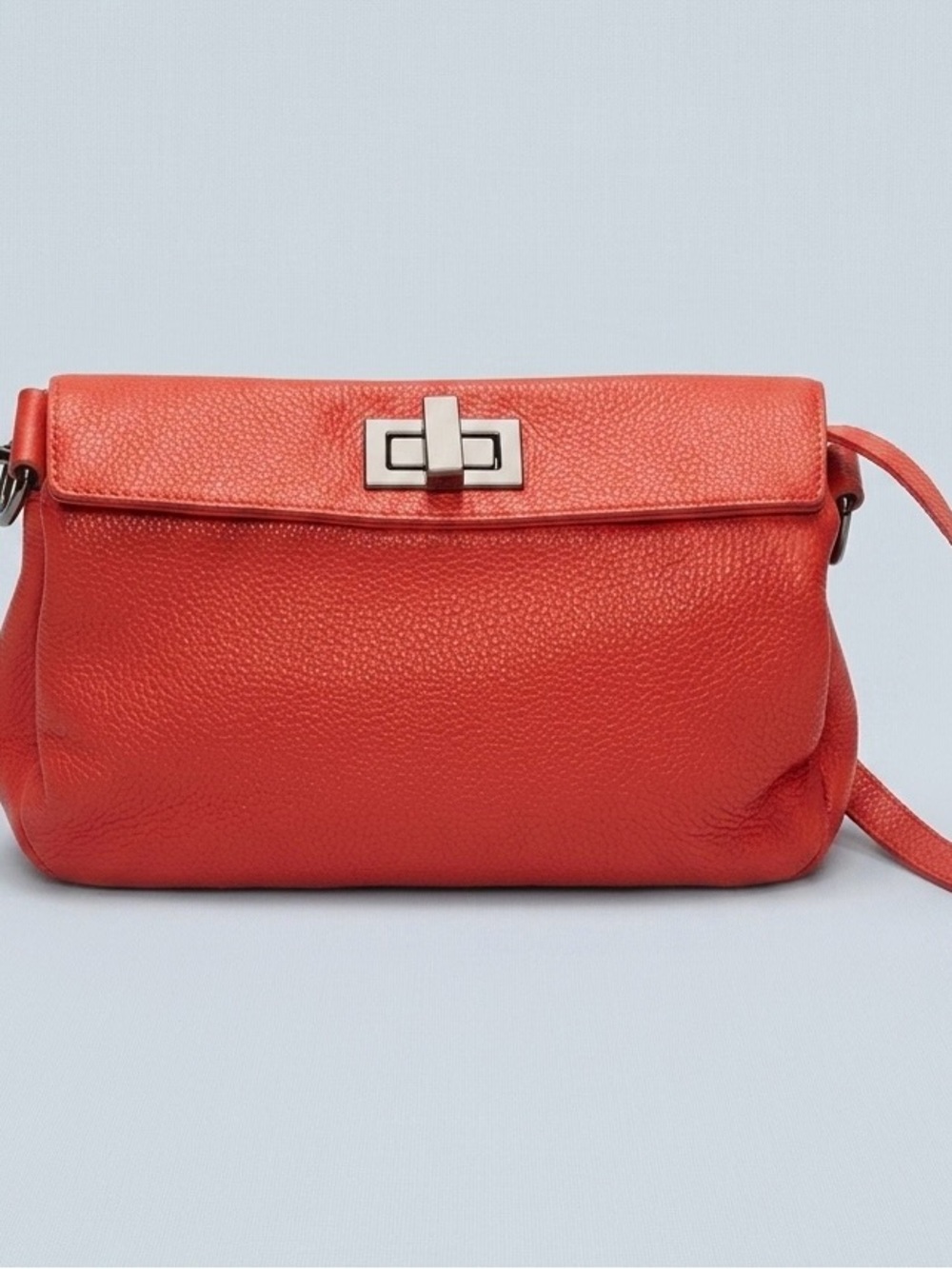 Viola Castellani Coral Genuine Leather Crossbody Bag Made in Italy